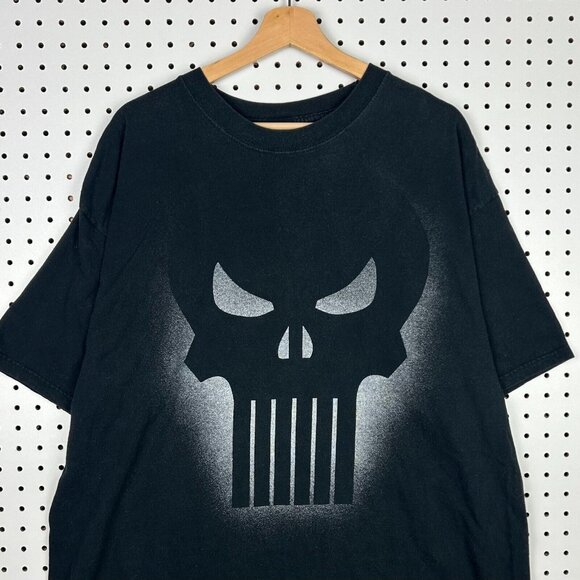 Mad Engine Other - Vintage Punisher Mad Engine Marvel T Shirt Sz XL Black Gray Y2K Streetwear Goth